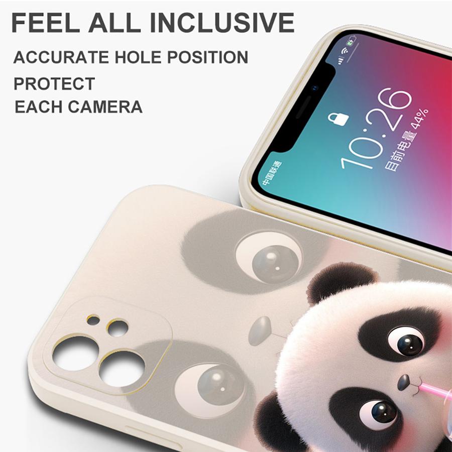 Cute Panda Phone Case for iPho - Lanyard Anime Logo review and price