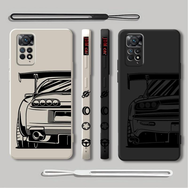 JDM Dream Car Phone Case for X - Lanyard Anime Logo review and price