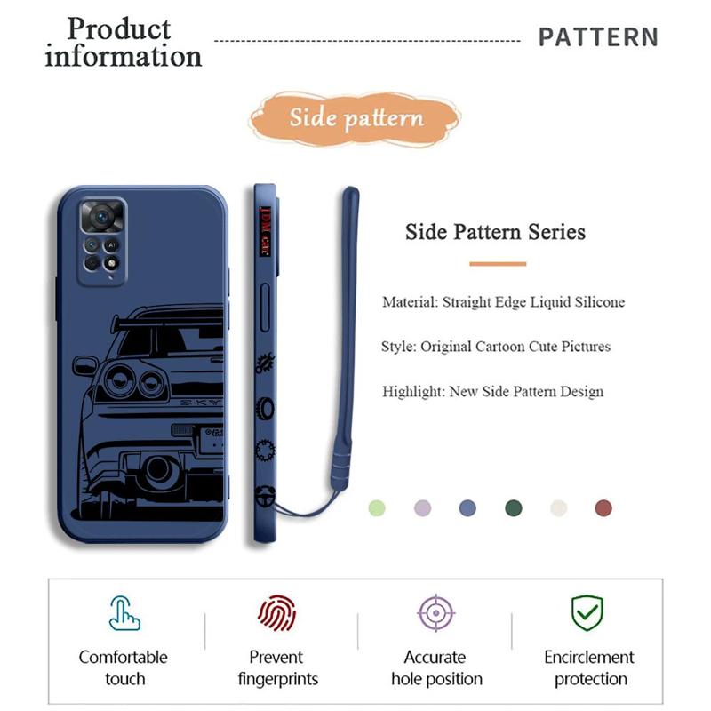 JDM Dream Car Phone Case for X - Lanyard Anime Logo review and price