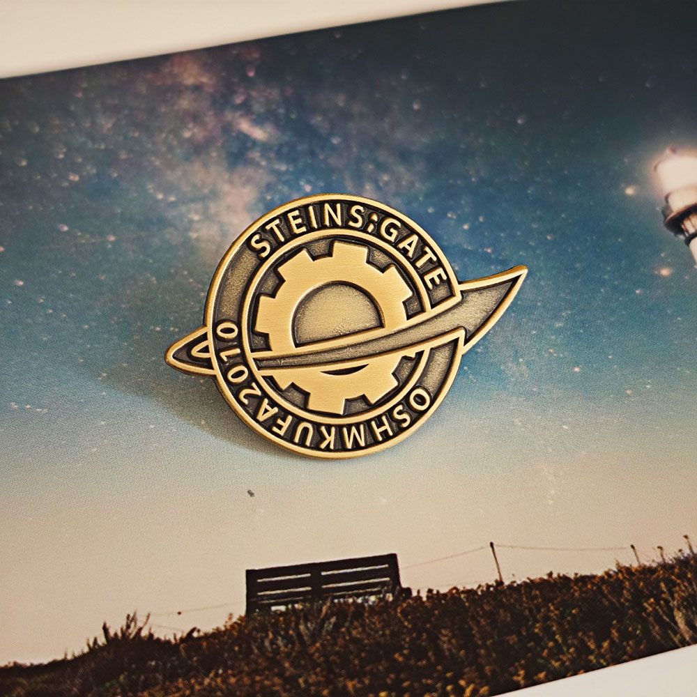 Steins;Gate Pin Anime Merchand - Anime Merchandise Logo review and price