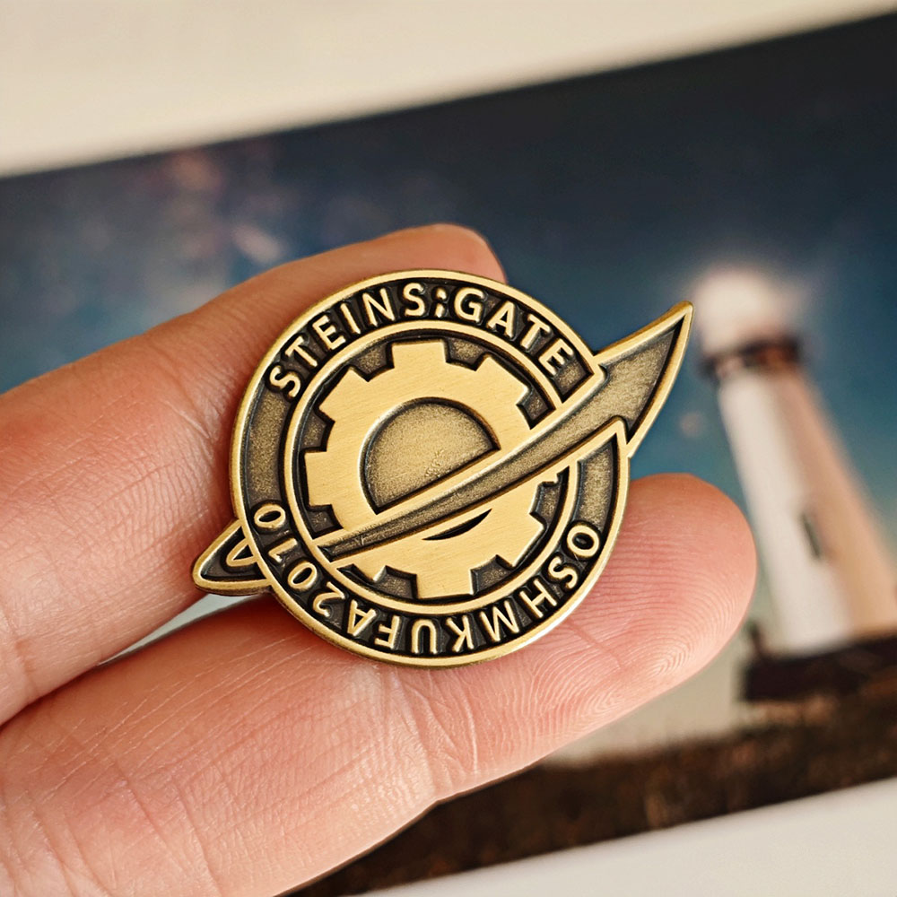 Steins;Gate Pin Anime Merchand - Anime Merchandise Logo review and price