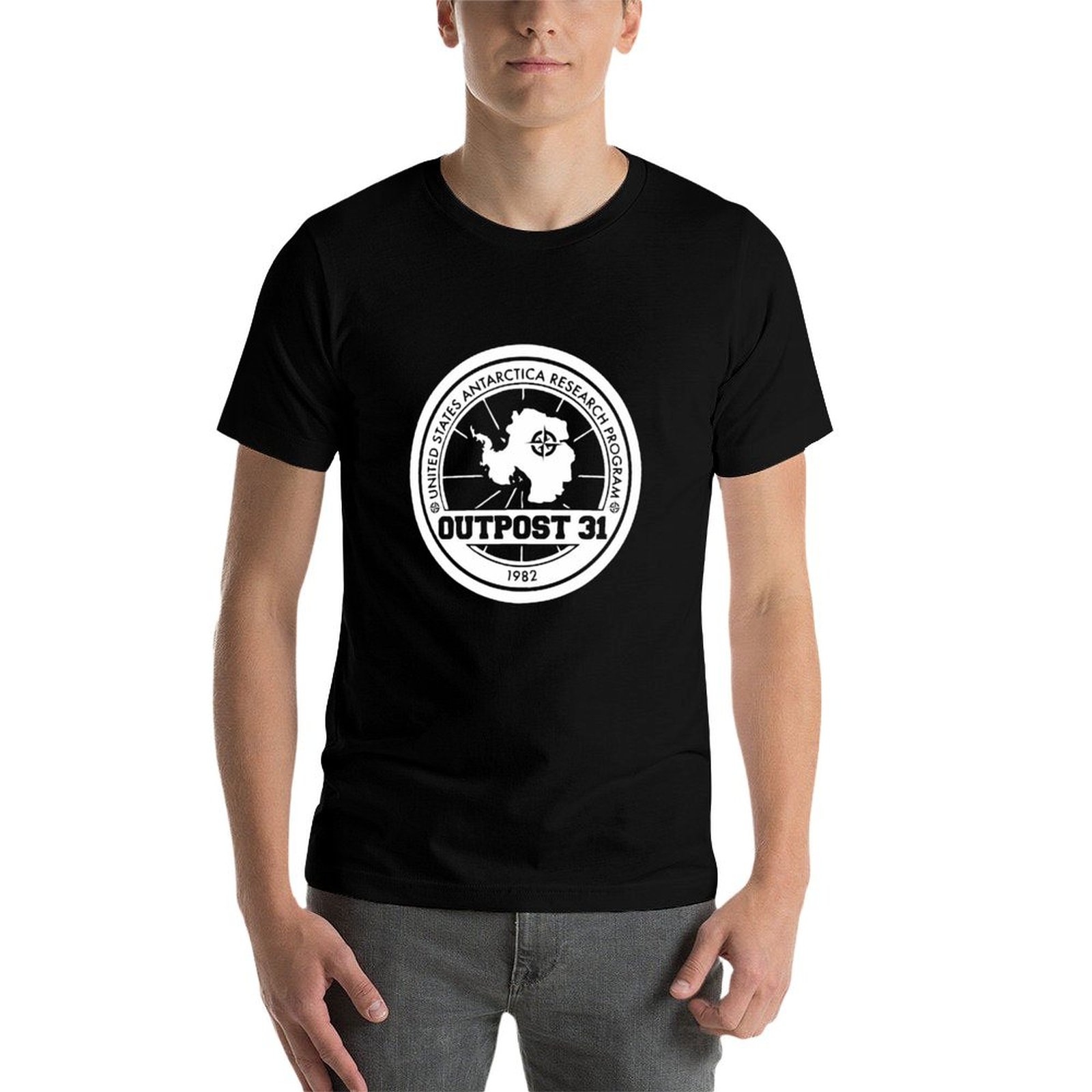 Outpost 31 Logo MERCHANDISE T- - Anime Merchandise Logo review and price